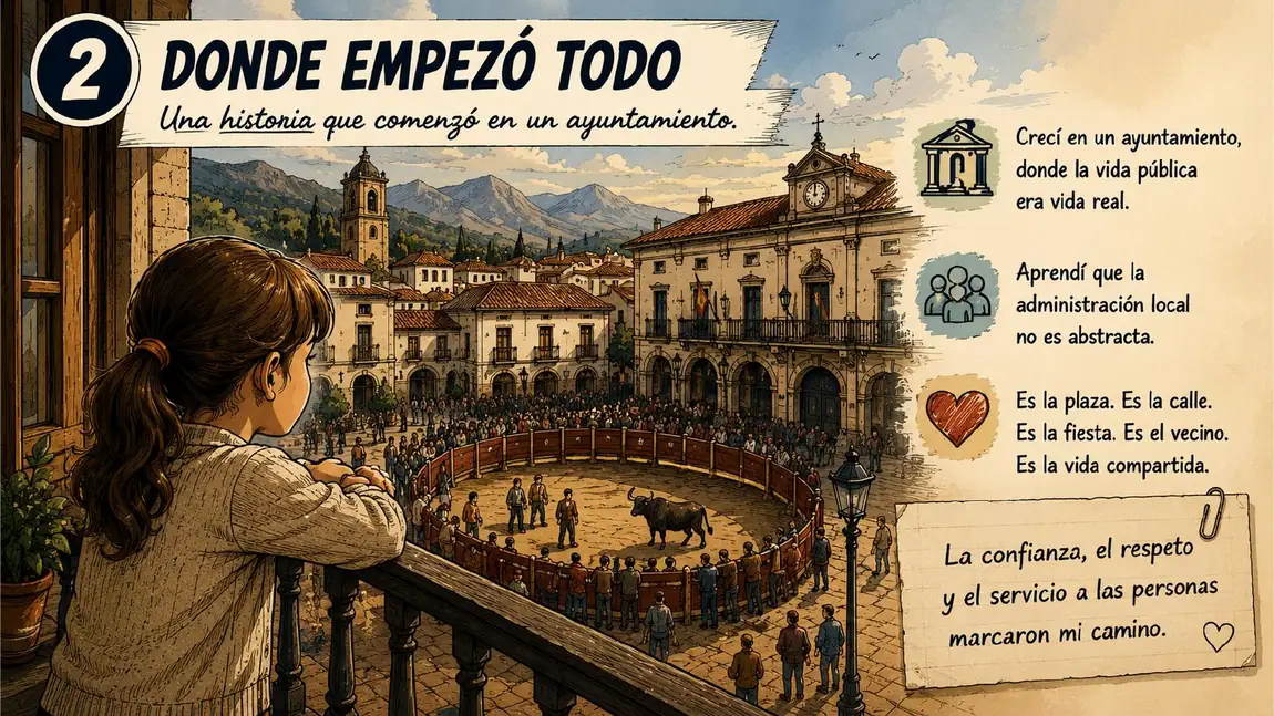 Donde empezó todo. Una historia que comenzó en un ayuntamiento: crecer en la plaza del pueblo y descubrir que la administración local no es abstracta.